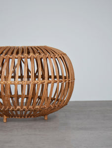 Italian Rattan Ottoman by Franco Albini & Franca Helg