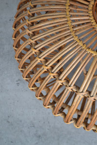 Italian Rattan Ottoman by Franco Albini & Franca Helg