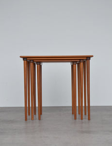 Danish Teak Nest Of 3 Tables by BOWA