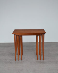 Danish Teak Nest Of 3 Tables by BOWA