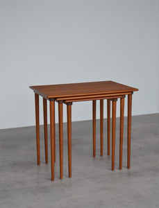 Danish Teak Nest Of 3 Tables by BOWA