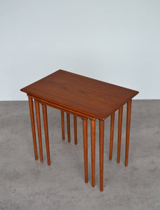 Danish Teak Nest Of 3 Tables by BOWA