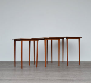 Danish Teak Nest Of 3 Tables by BOWA