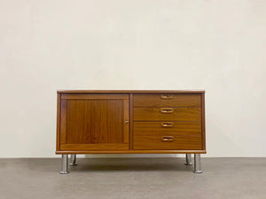 Compact Danish Teak Sideboard with Drawers