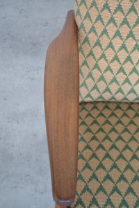 Danish Teak High Back Lounge Chair