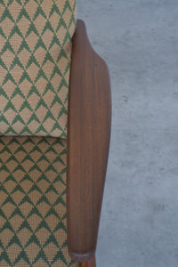 Danish Teak High Back Lounge Chair