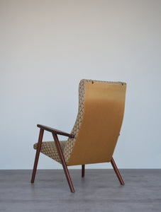 Danish Teak High Back Lounge Chair