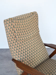 Danish Teak High Back Lounge Chair