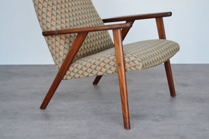 Danish Teak High Back Lounge Chair