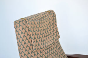 Danish Teak High Back Lounge Chair