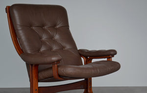 Norwegian Armchair Lounge Chair By Oddvin Rykken