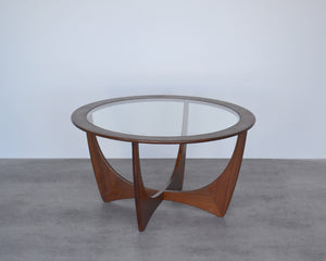 Teak And Glass G Plan Circular Coffee Table By Victor Wilkins