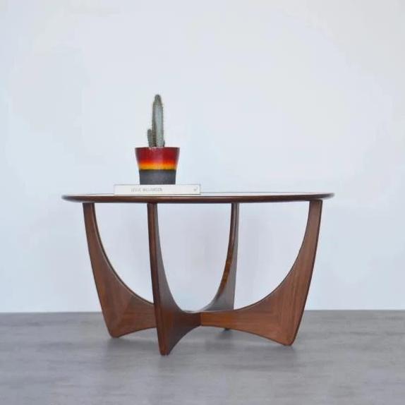 Teak And Glass G Plan Circular Coffee Table By Victor Wilkins