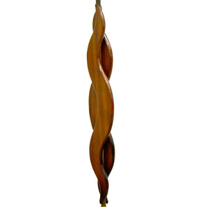 Teak & Brass Standard Floor Lamp