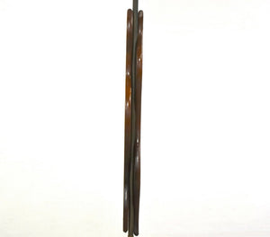 Teak & Brass Standard Floor Lamp