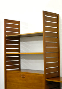 Teak Ladderax Bookshelf / Desk / Shelves Modular Shelving System By Robert Heals For Staples