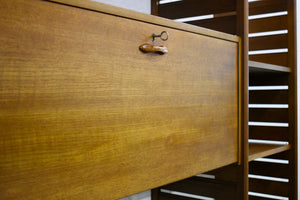 Teak Ladderax Bookshelf / Desk / Shelves Modular Shelving System By Robert Heals For Staples