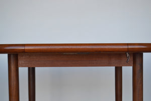 Danish Circular Extending Teak Dining Table