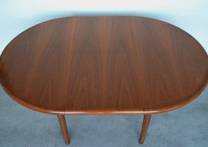 Danish Circular Extending Teak Dining Table