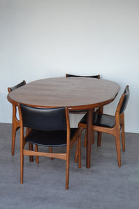 Danish Circular Extending Teak Dining Table