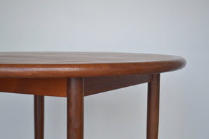 Danish Circular Extending Teak Dining Table