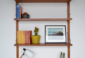 Danish PS Wall Mounted Chest of Drawers / Shelving Unit by Peter Sorensen For Randers Mobelfabrik