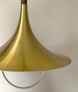 Danish Rise & Fall Brass Ceiling Light