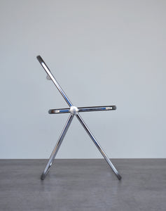 Castelli Smoked Chrome & Perspex Folding Chair