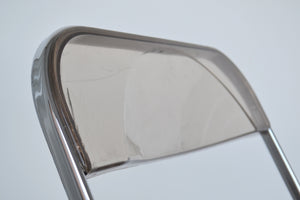 Castelli Smoked Chrome & Perspex Folding Chair