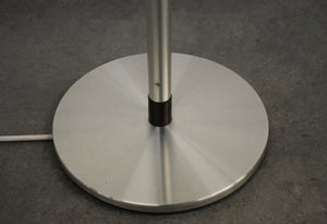 Danish Rosewood and Brushed Aluminum Standard Floor Lamp